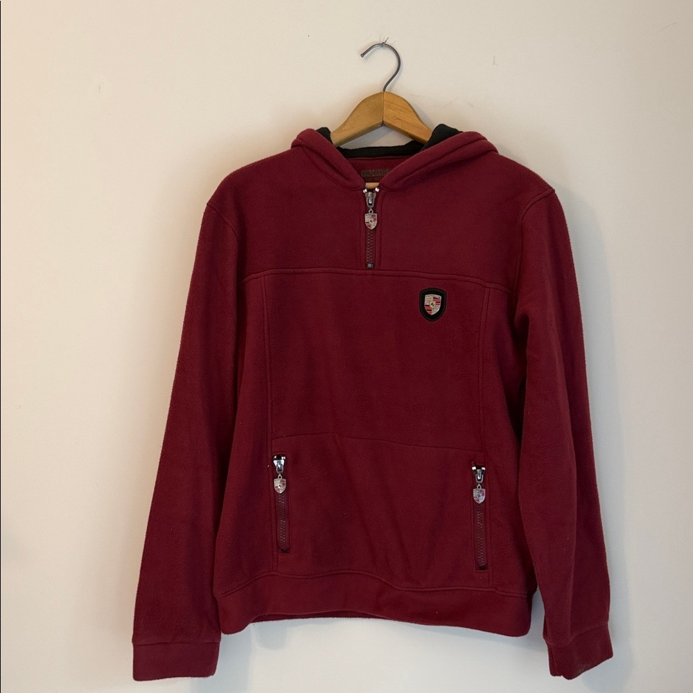 Porsche Design Gemini Quarter Zip Fleece Hoodie XL